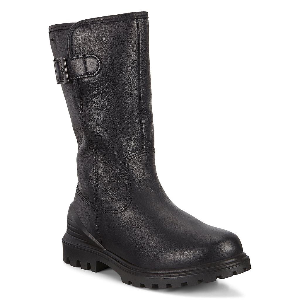 Ecco Tredtray K Girls Tall Boots In Black Outlet - India OEL-328917